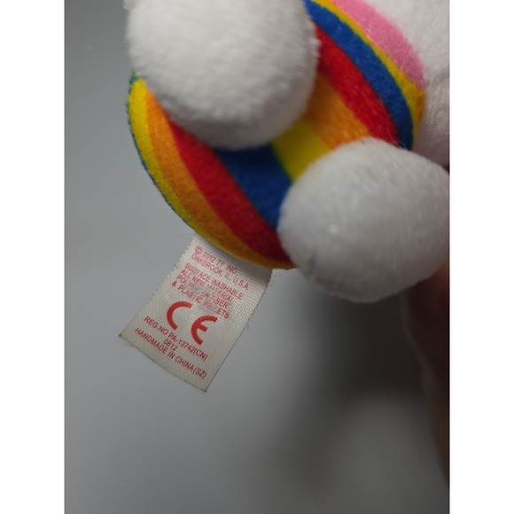 Ty Hello Kitty Backpack Rainbow Theme Clip Beanie Babies Key Chain 3.5" tall - Picture 7 of 9